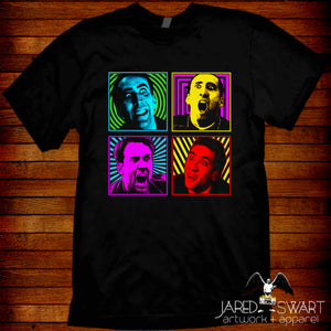 nic cage nicolas cage pop art t-shirt