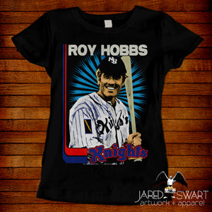 The Natural baseball card design t-shirt Roy Hobbs Knights 1984