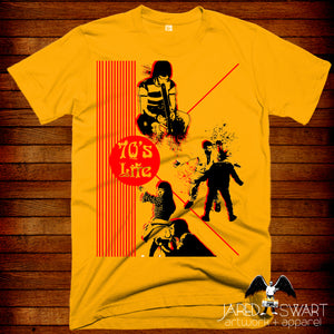 70's Life T-shirt Pee Chee folder parody